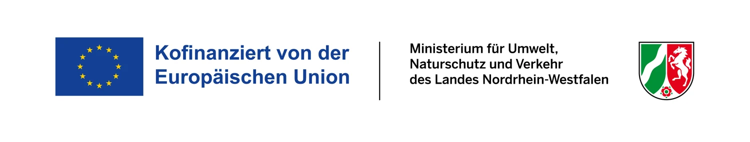 Co-financed by the European Union and the Ministry for the Environment, Nature Conservation and Transport of North Rhine-Westphalia