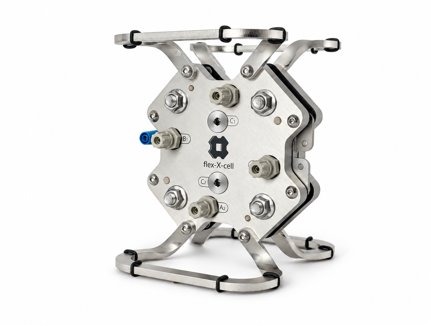 flex-X-cell M for electrodialysis: Angled view