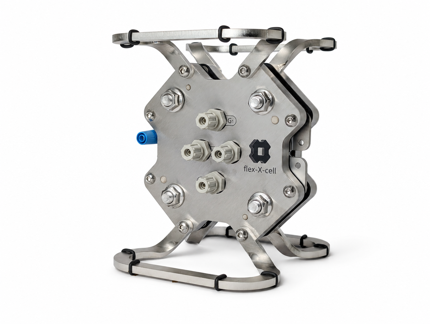 flex-X-cell S for electrodialysis: Angled view